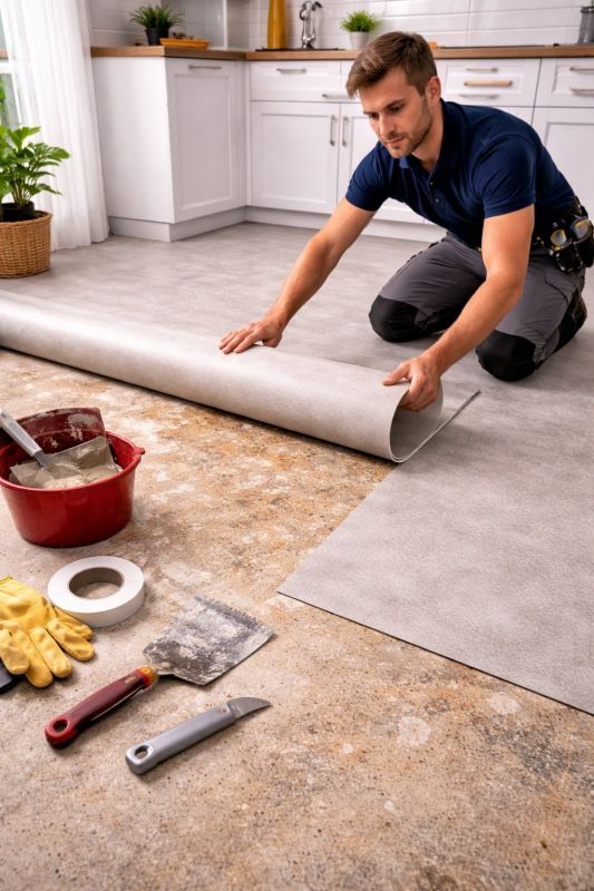 Linoleum Floor Installation in Everett, WA