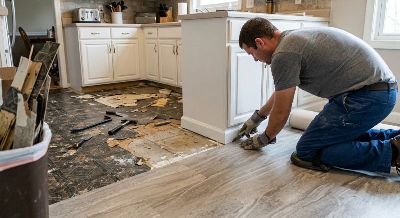 Linoleum Floor Installation in Mukilteo, WA