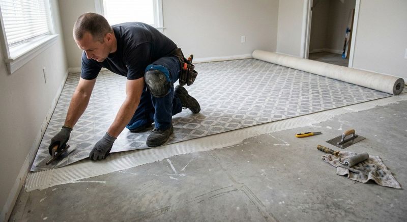 Sheet Linoleum Installation in Everett, WA
