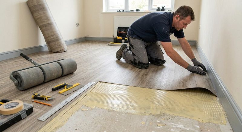 Sheet Linoleum Installation in Langley, WA